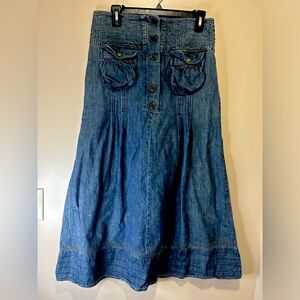 Paniz Denim Maxi Skirt 😻